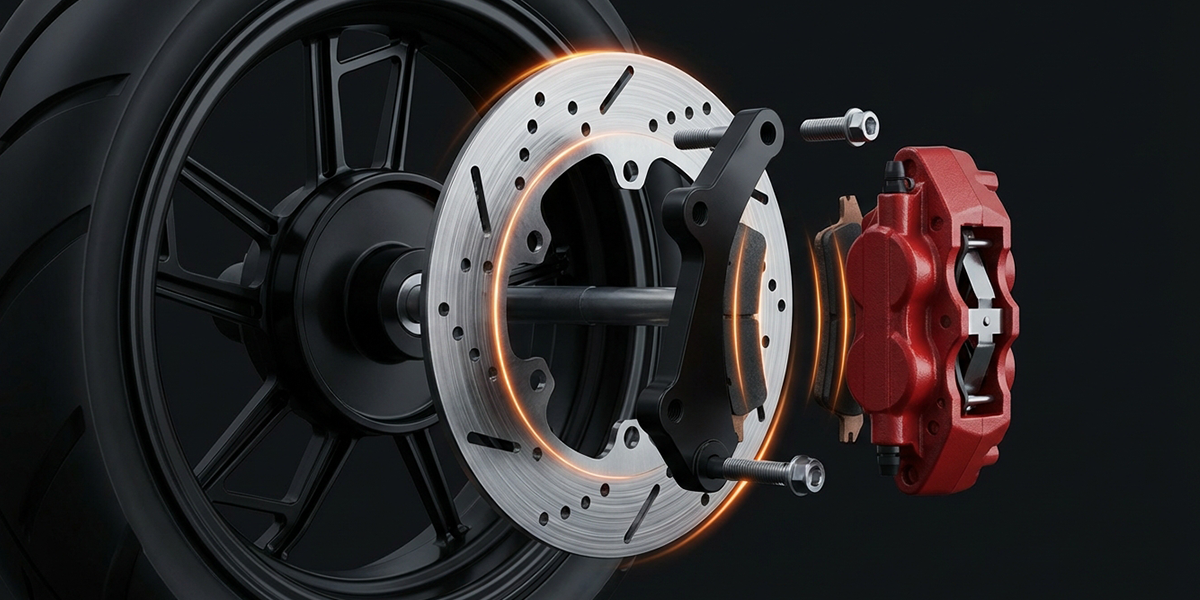 Front and Rear Disc Brake System