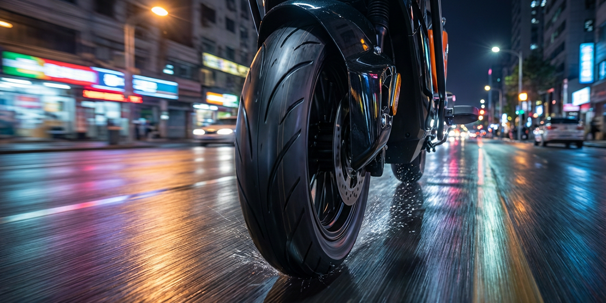 Wide Tire with Stable Grip