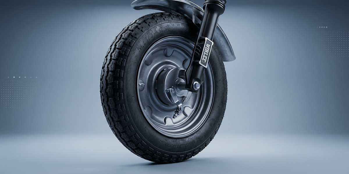 Reinforced Front Wheel for Heavy Load