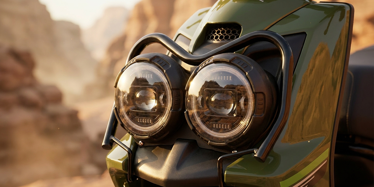 Dual-Projector Protected Headlight