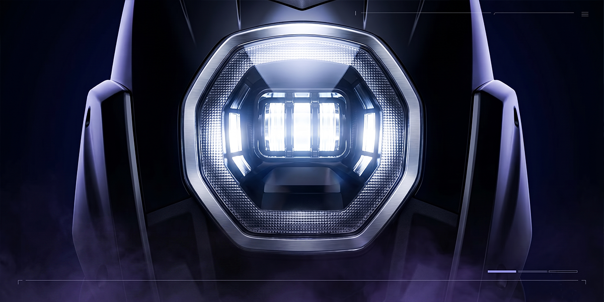 Geometric LED Headlight